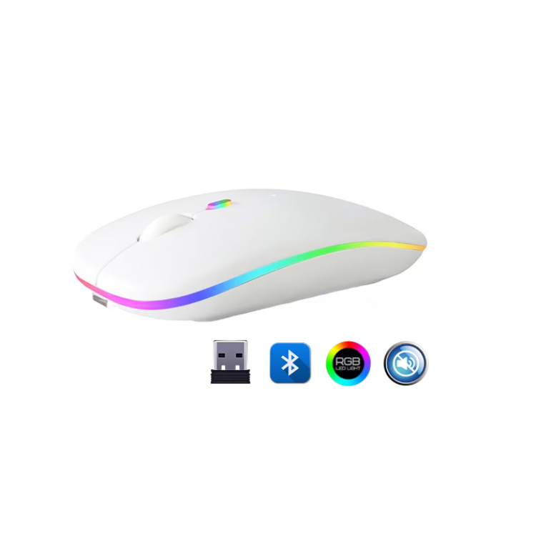 ZR215 Cba100 Rgb Beyaz Şarjlı Mouse ZR215 Cba100 Rgb Beyaz Şarjlı Mouse