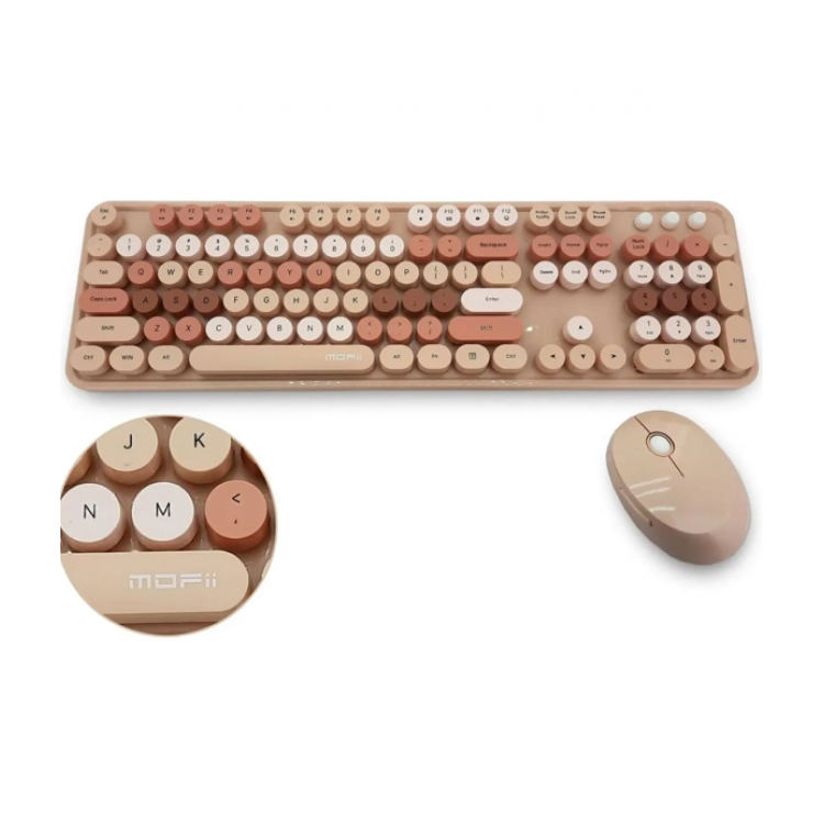 Mofii Kahverengi Sweet Dm Combo Klavye Mouse Set Mofii Kahverengi Sweet Dm Combo Klavye Mouse Set