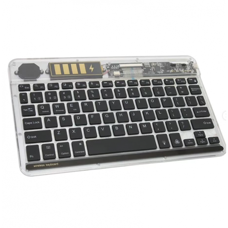 ZR612 Rgb Şeffaf Siyah Bluethooth Klavye ZR612 Rgb Şeffaf Siyah Bluethooth Klavye
