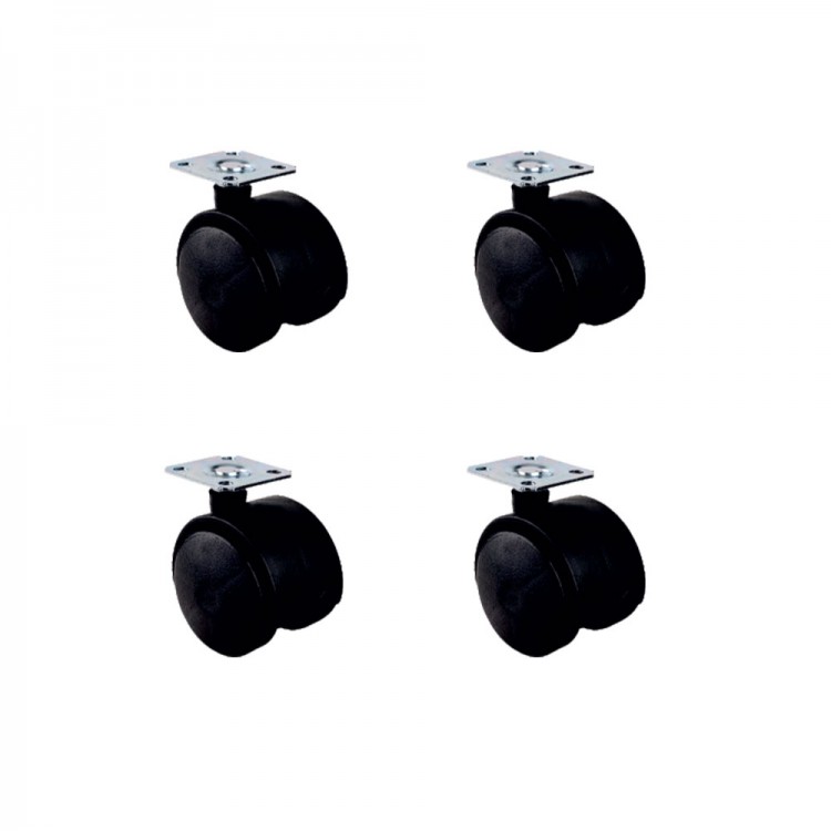 Küçük Plastik Tablalı Teker - 40 MM HKS101 - 4 Adet Küçük Plastik Tablalı Teker - 40 MM HKS101 - 4 Adet