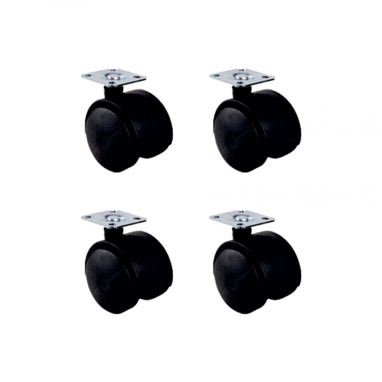 Büyük Plastik Tablalı Teker - 50MM HKS126 - 4 Adet Büyük Plastik Tablalı Teker - 50MM HKS126 - 4 Adet