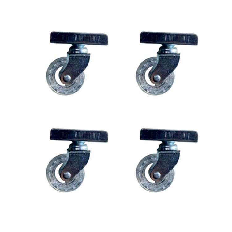 Furç Uzun-Sunta Bilyalı Teker - 20x50 - Şeffaf - 18MM HKS189 - 4 Adet