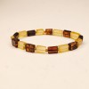 Drop Square Cut Amber Bracelet