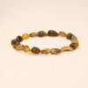 Natural Cut Drop Amber Bracelet