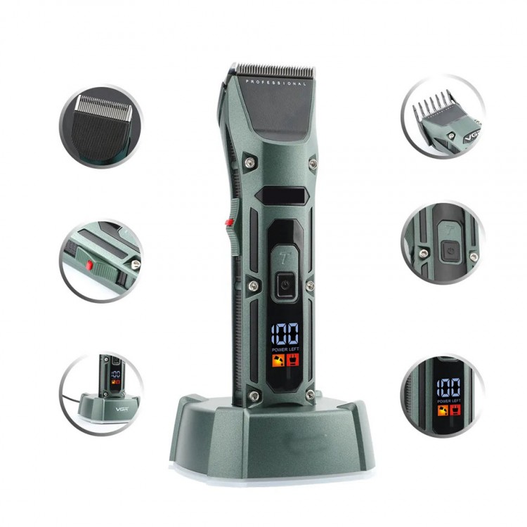 Profesyonel Şarjlı Saç Sakal Traş Makinesi V-696 Profesyonel Şarjlı Saç Sakal Traş Makinesi V-696
