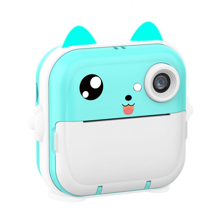 Instant Thermal Printer Digital Children's Camera 2.0 Inc HD Instant Camera AE110 Blue
