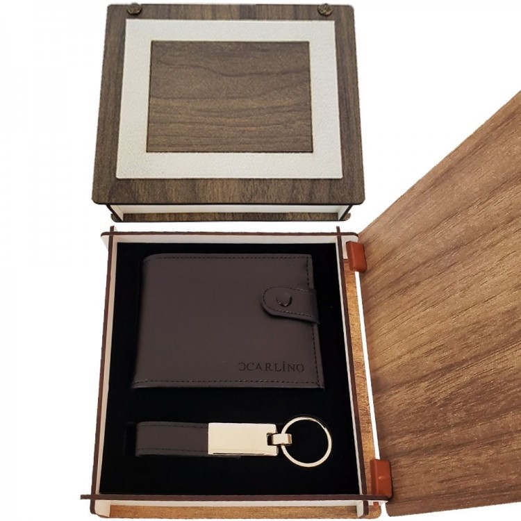 Wooden Box Key Holder and Wallet Set Wooden Box Key Holder and Wallet Set