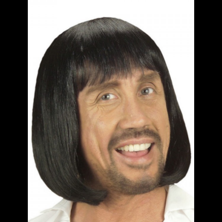 Medieval Wig Short Black