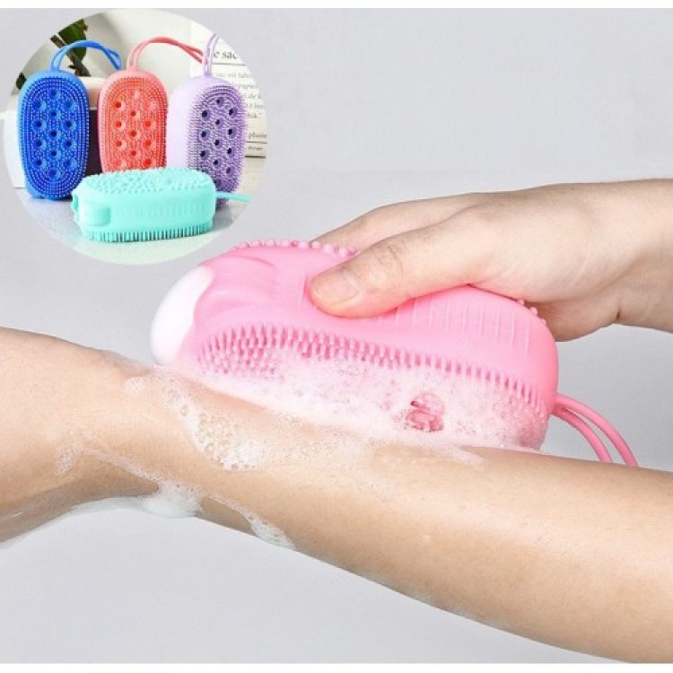 Süngerli Silikon Banyo Kesesi Süngerli Silikon Banyo Kesesi