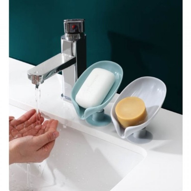 Soap Dish with Suction Cup and Water Drain