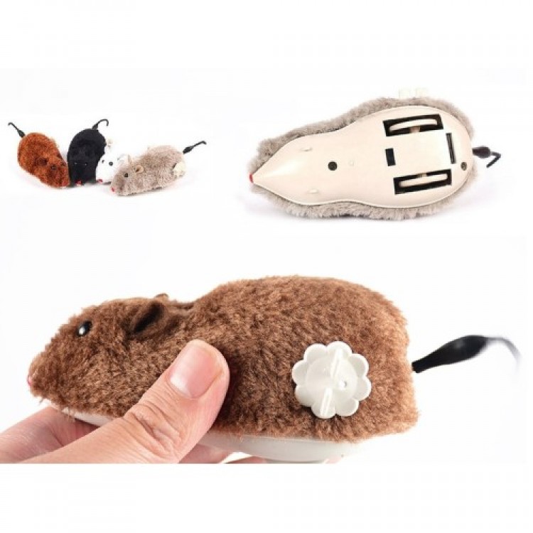 Kurmalı Fare Kedi Eğitim Oyuncağı Kurmalı Fare Kedi Eğitim Oyuncağı