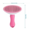 Automatic Cleaning Pet Comb Pink