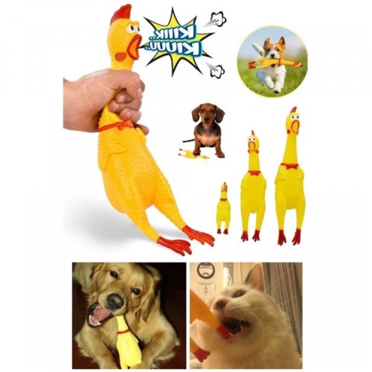 Ses Çıkaran Tavuk Kedi Köpek Oyuncağı 38 cm. Ses Çıkaran Tavuk Kedi Köpek Oyuncağı 38 cm.