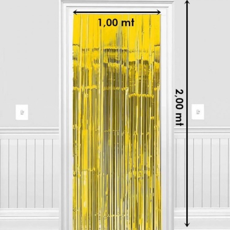 Background Curtain Metalized Gold