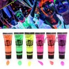 Neon Glow Party Face Paint 6 Colors 6 Pieces