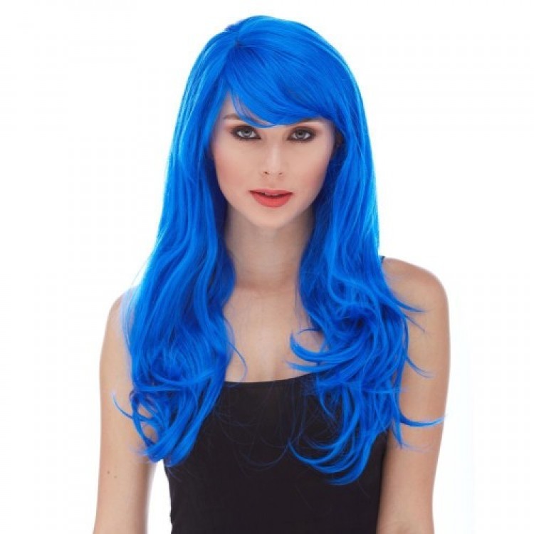 Blue Party Wig