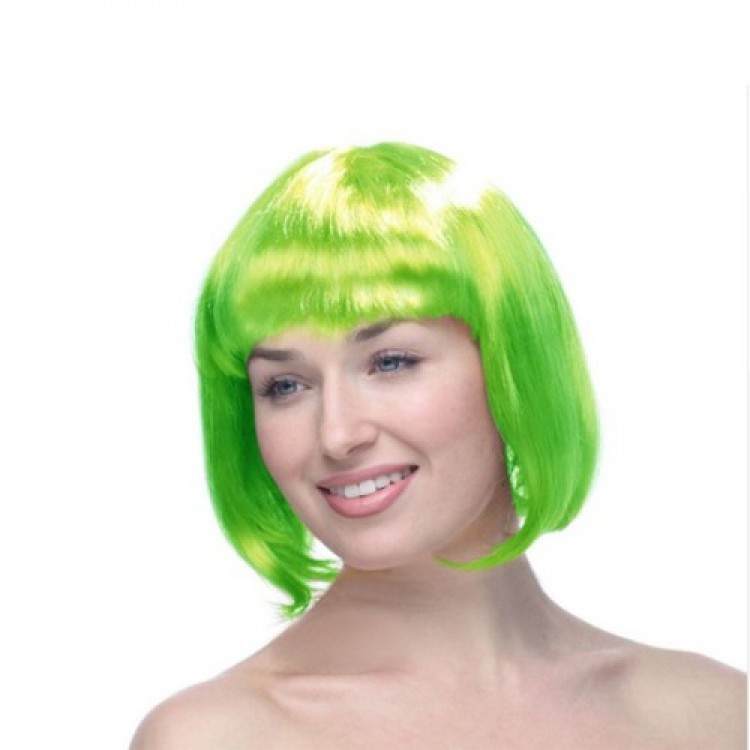 Green Bob Wig Hair