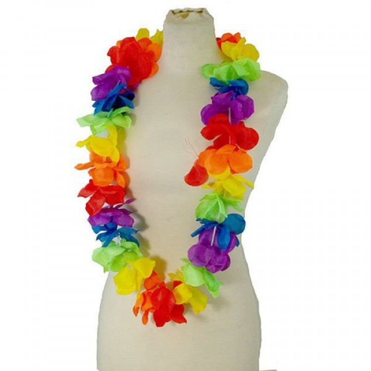 Colorful Hawaiian Necklace 1 Piece Colorful Hawaiian Necklace 1 Piece