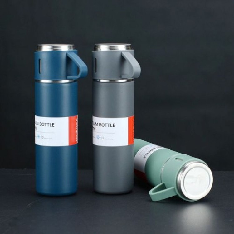 Stainless Steel Thermos Set with Cups 500 ML