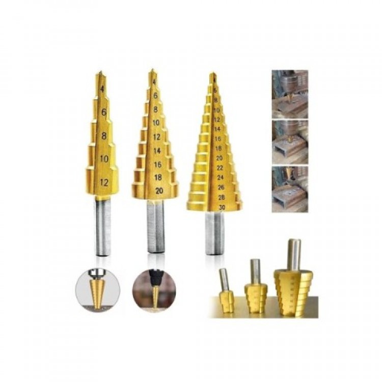 Stepped Drill Bit Sheet Metal Drilling Punch Set Stepped Drill Bit Sheet Metal Drilling Punch Set