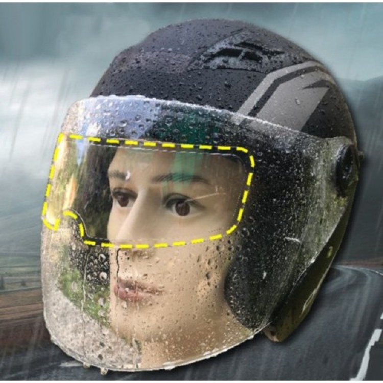 Rain Slider for Motorcycle Helmet