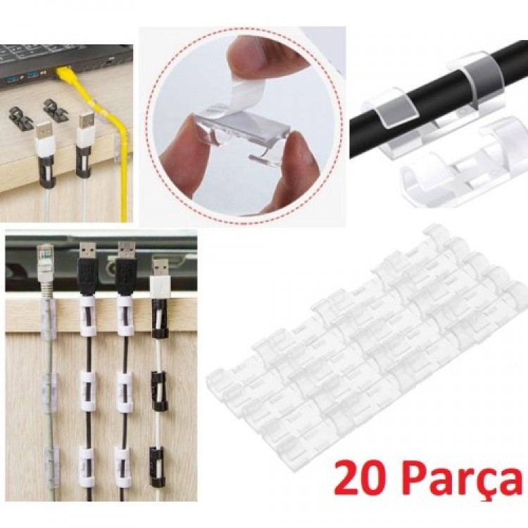 Cable Retainer Clip Set, 20 Pieces Cable Retainer Clip Set, 20 Pieces