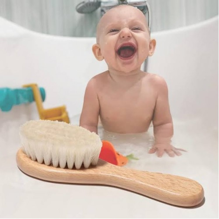 Goat Hair Organic Baby Bath Brush Goat Hair Organic Baby Bath Brush