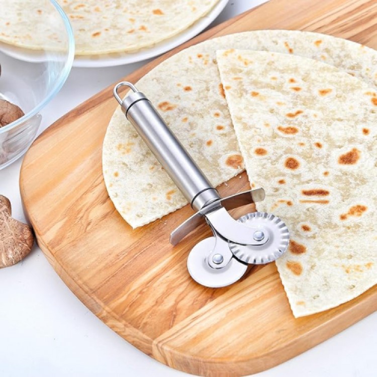 Double-Edged Pizza Dough Cutter Double-Edged Pizza Dough Cutter