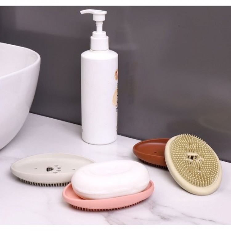 Silicone Brush Soap Dish