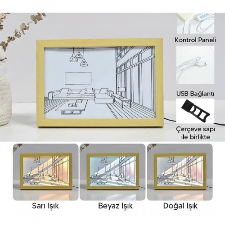 Illuminated Retro Picture