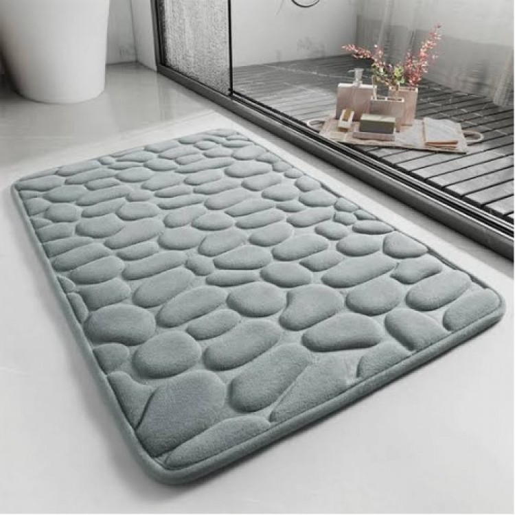 Non-Slip Bath Mat, Gray Non-Slip Bath Mat, Gray