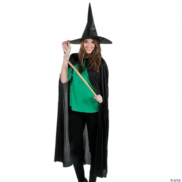 Witch Cloak and Hat 120 cm.