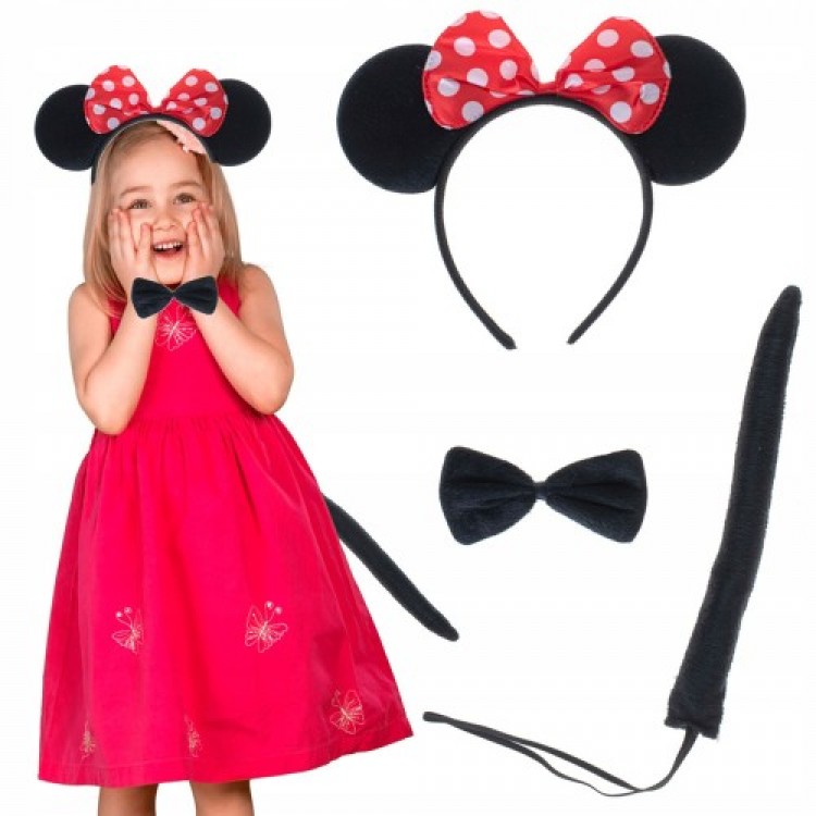 Minnie Mouse Crown Tail Bow Tie Show Set Minnie Mouse Crown Tail Bow Tie Show Set