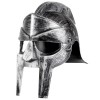 Gladiator Helmet Thin Headpiece Silver Color