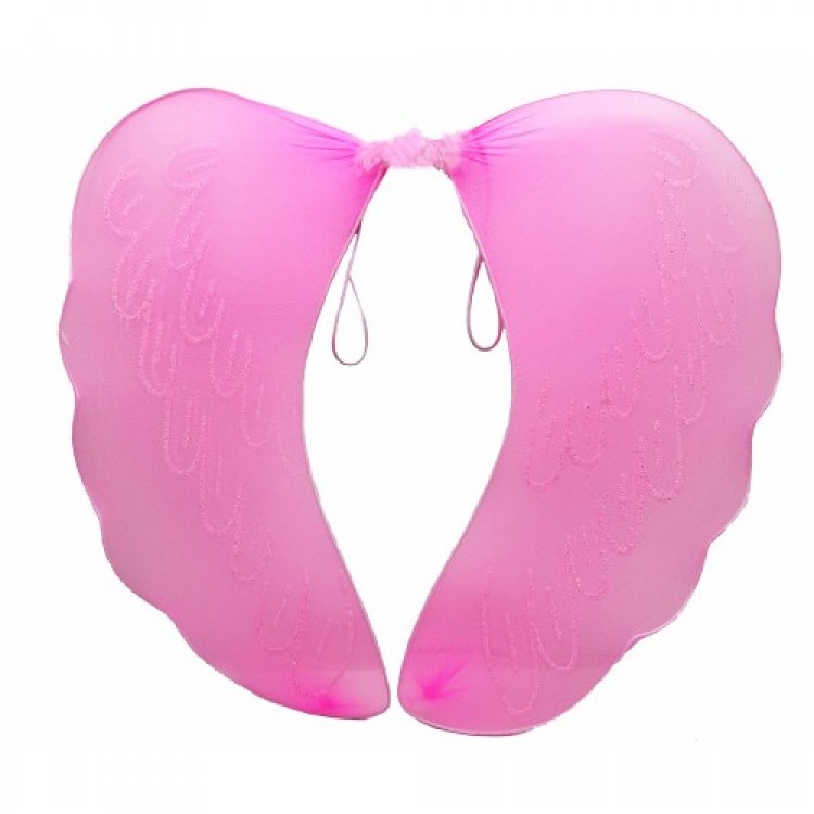 Pink Feathered Tulle Fairy Wing