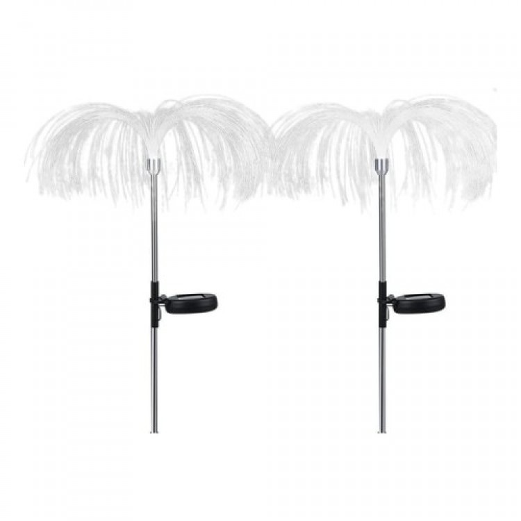 Solar-Powered Jellyfish Garden Lamp, 2 Pieces Solar-Powered Jellyfish Garden Lamp, 2 Pieces