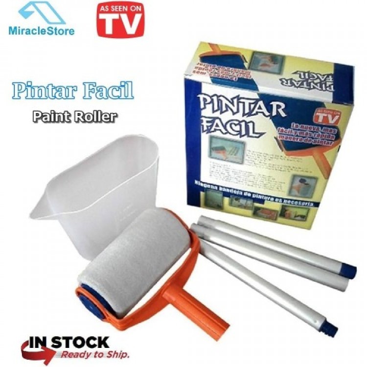 Pintar Facil Pratik Damlatmayan Boya Rulosu Ve Fırçası Pintar Facil Pratik Damlatmayan Boya Rulosu Ve Fırçası