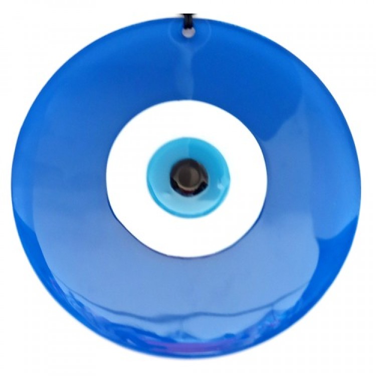 Handmade Glass Nazar Bead Blue Color 20 Centimeters Wall Decoration