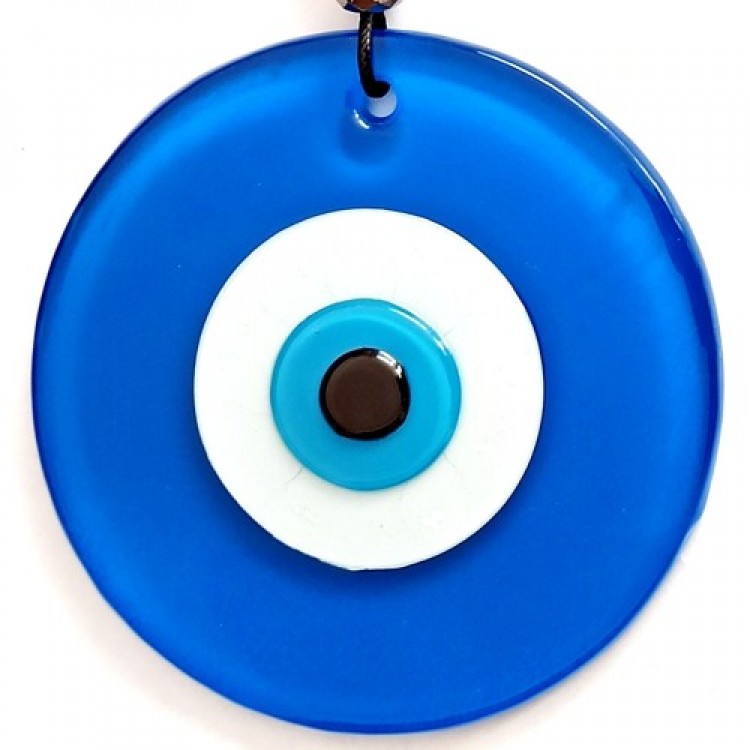 Leather-Stringed Evil Eye Bead Design Marvel Blue Wall Decoration