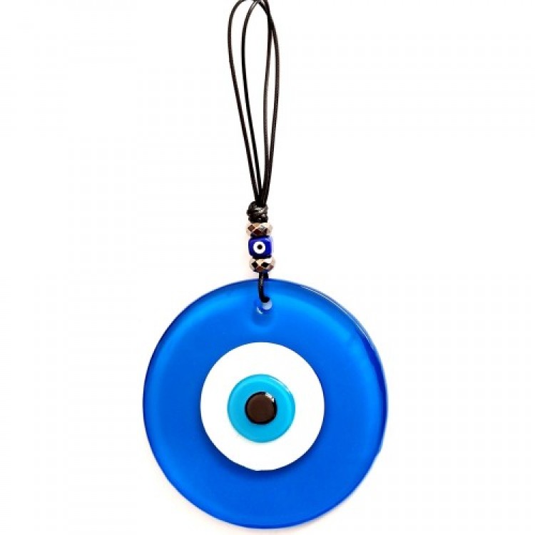 Leather-Stringed Evil Eye Bead Design Marvel Blue Wall Decoration