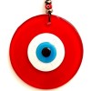 Eyes Bead Leather String Design Marvel Red Glass Wall Decoration