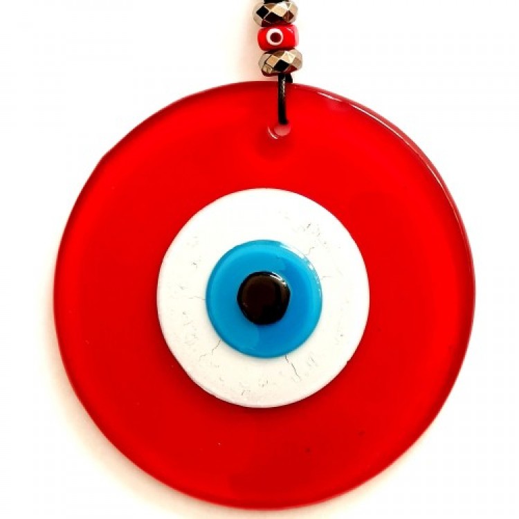 Eyes Bead Leather String Design Marvel Red Glass Wall Decoration Eyes Bead Leather String Design Marvel Red Glass Wall Decoration