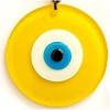 12 cm Yellow Wall Decoration with Evil Eye Beads Gift Item