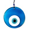 Transparent Turquoise Handmade Evil Eye Beaded Glass Wall Decoration