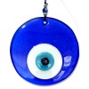Transparent Blue Handmade Glass Evil Eye Wall Decoration Gift Item