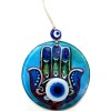 Fusion Glass Fatma Ana Blessing Hand Patterned Evil Eye Beaded Wall Decoration Handmade Decorative Evil Eye