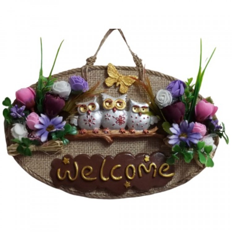 Owl Family Welcome Door Decoration Owl Family Welcome Door Decoration