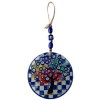 Wish Tree Patterned Evil Eye Beaded Fused Glass Wall Decoration