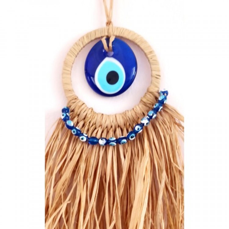 Glass Nazar Beaded Mini Wall Decoration