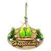 Green Bird Welcome Door Decoration